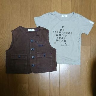 ベベ(BeBe)のベベ BeBe 半袖Tシャツ ベスト セット 100㎝(Tシャツ/カットソー)