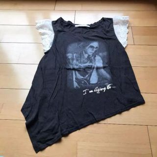 ページボーイ(PAGEBOY)のPAGEBOY・袖レースの可愛いTシャツ(Tシャツ(半袖/袖なし))