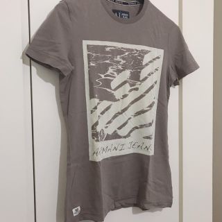 アルマーニジーンズ(ARMANI JEANS)のARMANI JEANS 新品未使用Tシャツ ブラウングレー XSメンズ紳士茶色(Tシャツ/カットソー(半袖/袖なし))