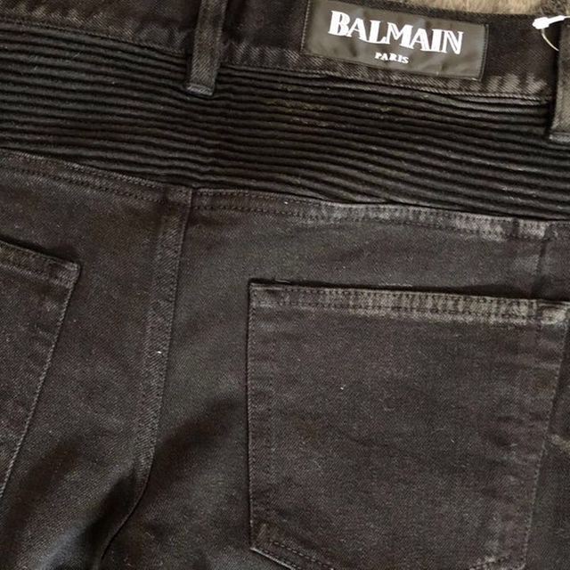 定価12万 国内正規品 BALMAIN バルマン ブラック デニム ジーンズ