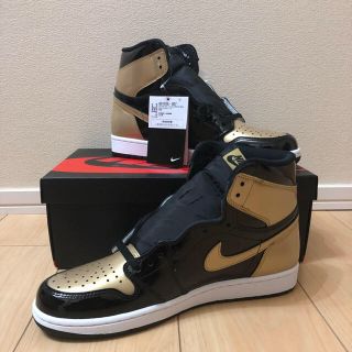 ナイキ(NIKE)の新品未使用 NIKE AIR JORDAN 1 NRG GOLD TOE(スニーカー)