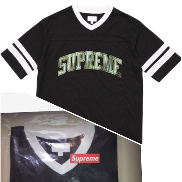 supreme 17FW Glitter Arc Football Top