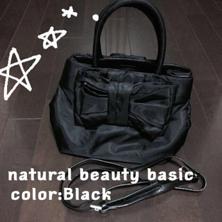 ナチュラルビューティーベーシック(NATURAL BEAUTY BASIC)のリボン ハンドbag(ショルダーバッグ)