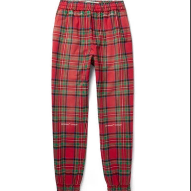 OFF-WHITE(オフホワイト)の【国内正規品】off-white check sweatpants xs メンズのパンツ(ワークパンツ/カーゴパンツ)の商品写真