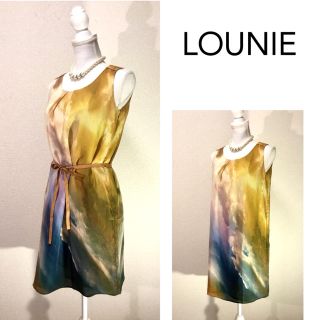 ルーニィ(LOUNIE)の【美品】LOUNIE ワンピース ドレス M(ひざ丈ワンピース)