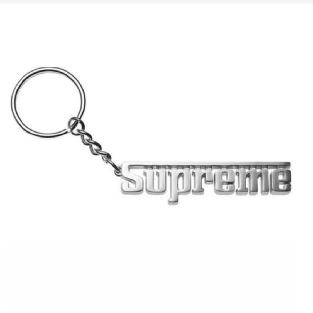 supreme  Keychain silver