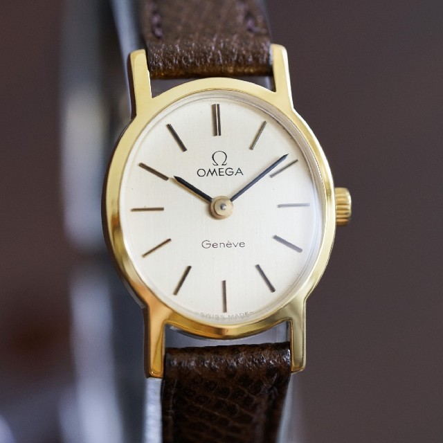 美品 オメガ ジュネーブ オーバル ゴールド 手巻き レディース Omega 美品 オメガ ジュネーブ オーバル ゴールド 手巻き レディース Omega