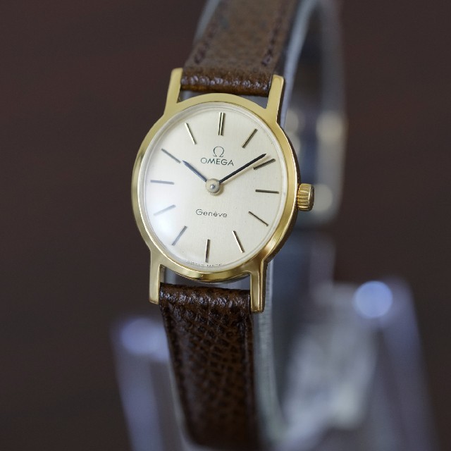 美品 オメガ ジュネーブ オーバル ゴールド 手巻き レディース Omega 美品 オメガ ジュネーブ オーバル ゴールド 手巻き レディース Omega