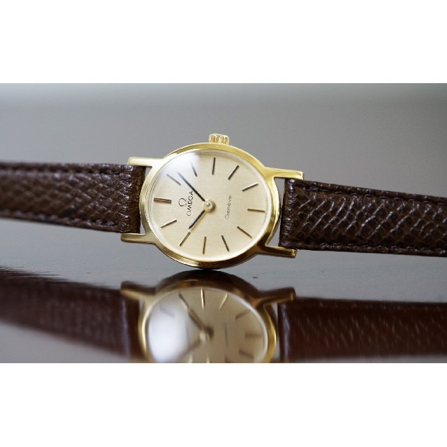 美品 オメガ ジュネーブ オーバル ゴールド 手巻き レディース Omega 美品 オメガ ジュネーブ オーバル ゴールド 手巻き レディース Omega