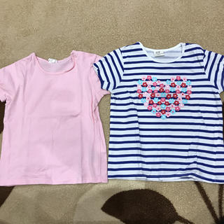 エイチアンドエム(H&M)の送料込みH&M Tシャツ2枚セット☆サイズ80(Ｔシャツ)