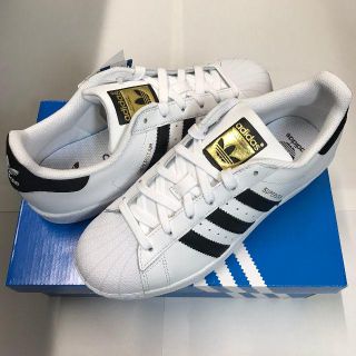 アディダス(adidas)の新品☆アディダス スーパースター J ホワイト／ブラック(スニーカー)