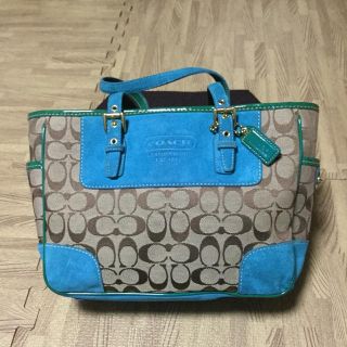 コーチ(COACH)のCOACH シグネチャー×スエードコンビ トートバッグ(トートバッグ)