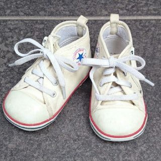 コンバース(CONVERSE)の13㎝コンバース ベビーシューズ #ホワイトスニーカー #替えの靴ヒモ付き(スニーカー)