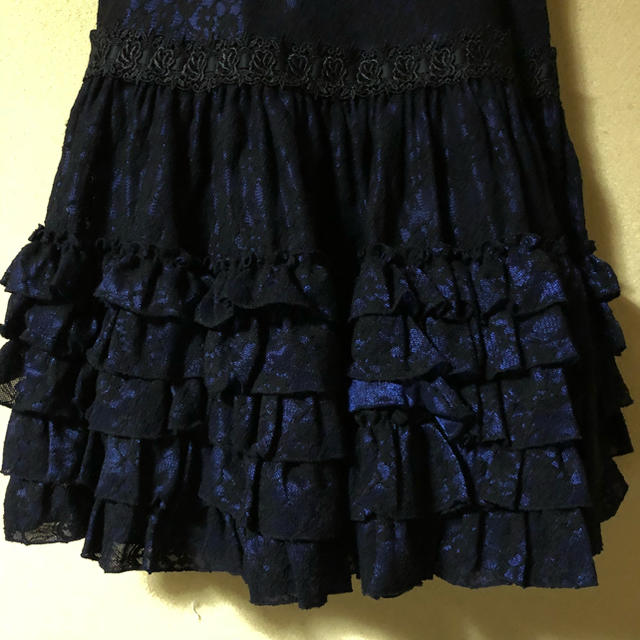 BLACK フリルレーススカートの通販 by mii *:)'s shop｜ブラックピースナウならラクマ PEACE NOW - 通販爆買い