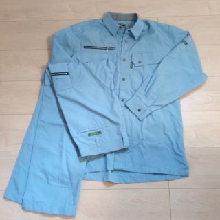 新品！上下ブルー作業服(その他)