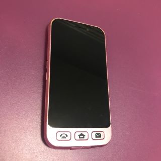 ソフトバンク(Softbank)のソフトバンク 204sh ピンク シンプルスマホ(スマートフォン本体)