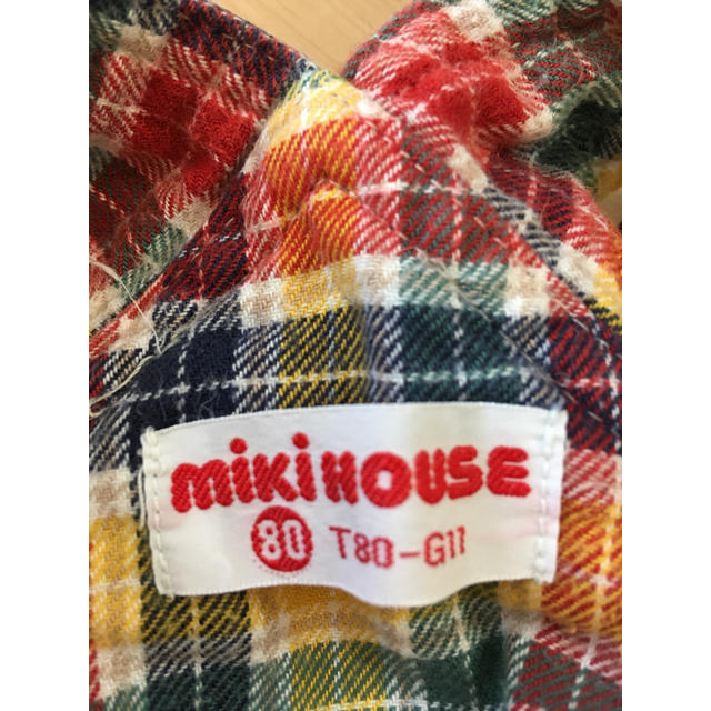 mikihouse(ミキハウス)のミキハウス オーバーオールロンパース キッズ/ベビー/マタニティのベビー服(~85cm)(カバーオール)の商品写真