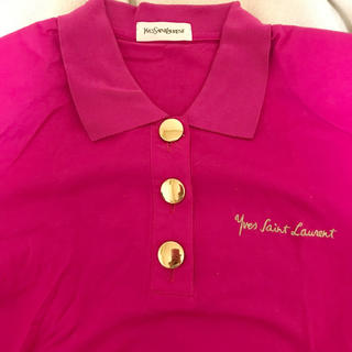 サンローラン(Saint Laurent)のYves Saint Laurent tops / pink(Tシャツ(半袖/袖なし))