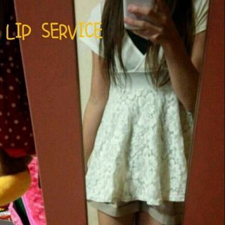 リップサービス(LIP SERVICE)の年末sale♡ペプラムレースチュニック (チュニック)