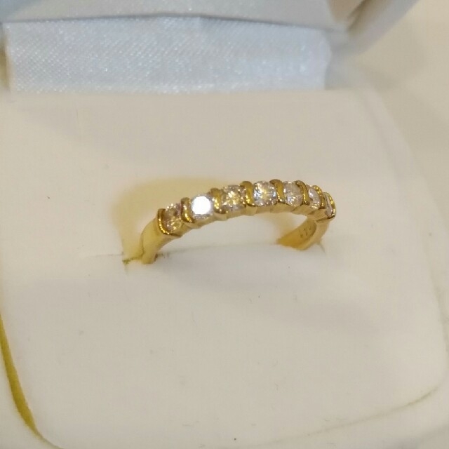 K18YG✨ダイヤモンド0.41ct‼大粒エタニティリング　9号 レディースのアクセサリー(リング(指輪))の商品写真