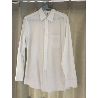 ユニクロ(UNIQLO)のワイシャツ メンズ XLサイズ 白シャツ(シャツ)