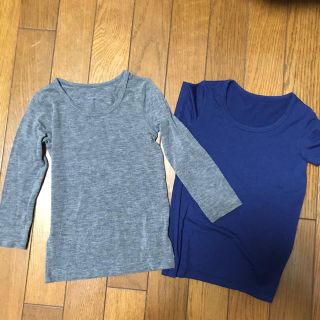 ユニクロ(UNIQLO)のUNIQLO ヒートテック半袖＆長袖90サイズセット(下着)