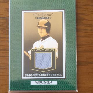 サイタマセイブライオンズ(埼玉西武ライオンズ)の2005UD 松井稼頭央 ジャージカード ニューヨークメッツ 東北楽天イーグルス(記念品/関連グッズ)