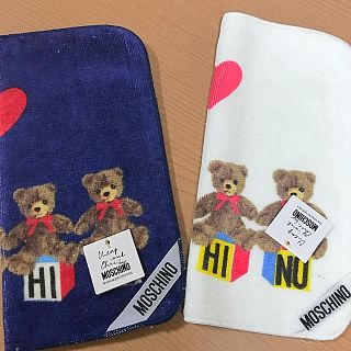 モスキーノ(MOSCHINO)のMOSCHINO ☆モスキーノ タオルハンカチ ２枚セット(ハンカチ)