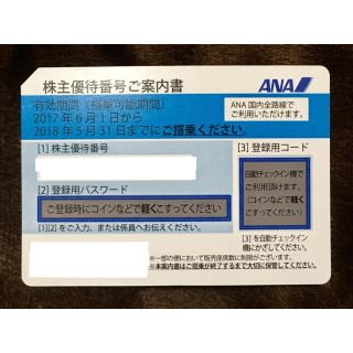 ANA 全日空 株主優待番号ご案内書  １５枚(ショッピング)