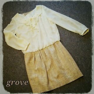 グローブ(grove)のgrove ワンピース(ひざ丈ワンピース)