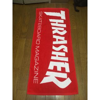 スラッシャー(THRASHER)の[センジローさん専用]スラッシャー  バスタオル 赤(タオル/バス用品)