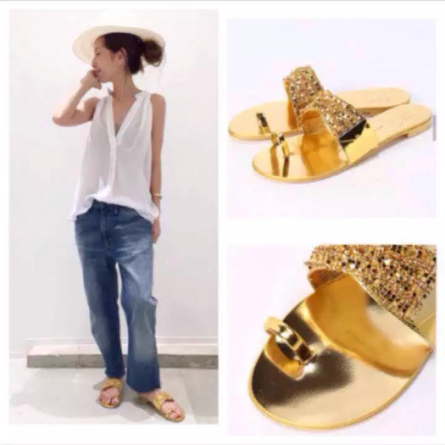 GIUSEPPEZANOTTI GOLD BIJOUX SANDAL新品未使用