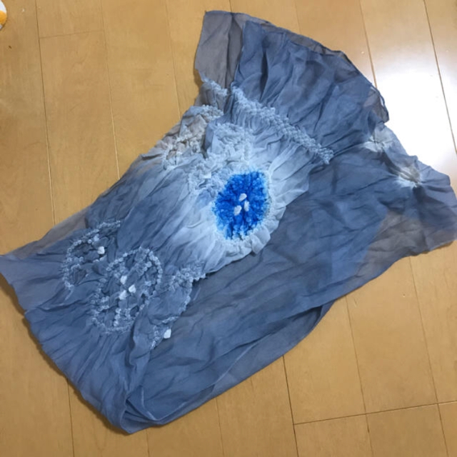 兵児帯 黄色とグレー キッズ/ベビー/マタニティのキッズ服女の子用(90cm~)(甚平/浴衣)の商品写真