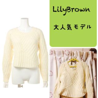 リリーブラウン(Lily Brown)のLilyBrown人気ローゲージニット！(ニット/セーター)