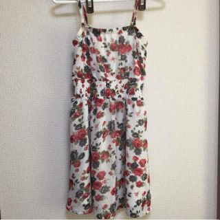 スプレイ(SpRay)の美品！スプレイ SpRay 花柄 ワンピース ホワイト(ミニワンピース)