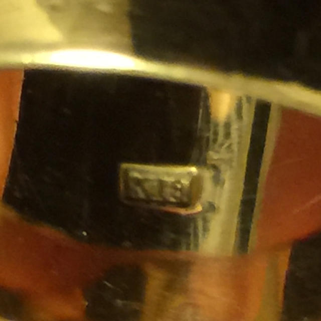 麗奈様専用 18金 指輪 印台 21号 メンズのアクセサリー(リング(指輪))の商品写真