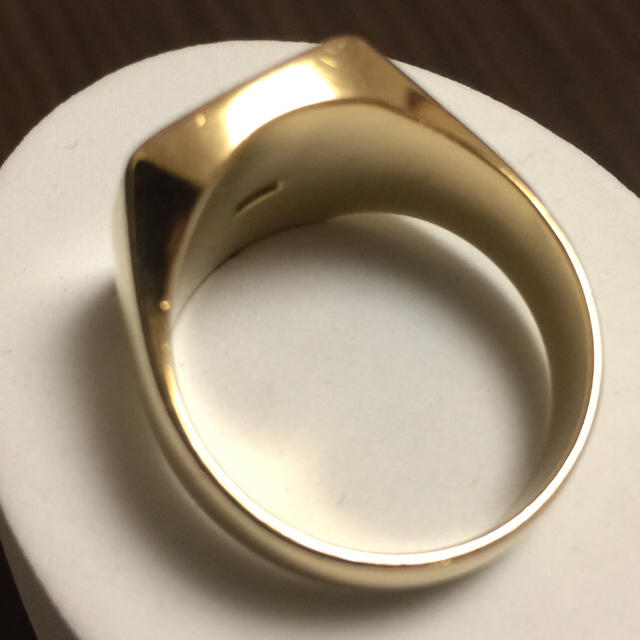麗奈様専用 18金 指輪 印台 21号 メンズのアクセサリー(リング(指輪))の商品写真