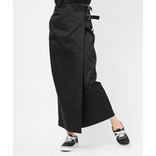 エックスガール(X-girl)のLINED WRAP SKIRT(ロングスカート)