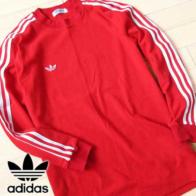 adidas(アディダス)の美品 Sサイズ アディダス 80'sヴィンテージ トレフォイル カットソー メンズのトップス(Tシャツ/カットソー(七分/長袖))の商品写真