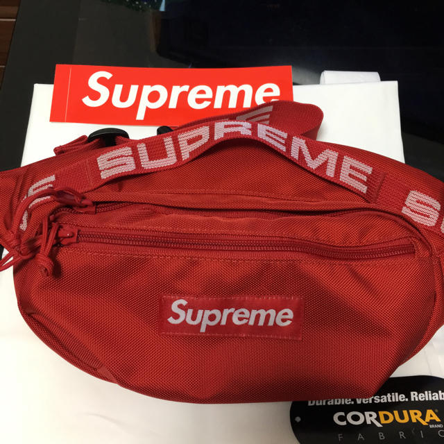 supreme waist bag red 2018ss
