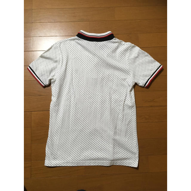 MEN'S BIGI(メンズビギ)のメンズビギ ポロシャツ白ホワイトドット半袖夏服男性 サイズ02Ｍ メンズのトップス(ポロシャツ)の商品写真