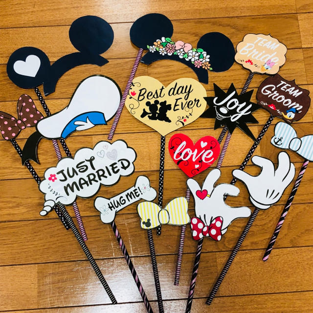 Disney 結婚式 ディズニー ミッキー フォトプロップスの通販 By りぃ S Shop ディズニーならラクマ