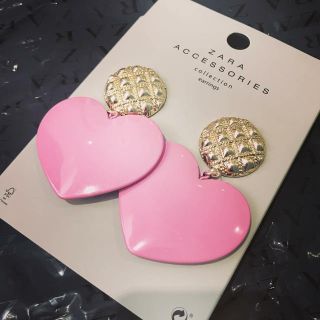 ザラ(ZARA)のZARA ハート ピアス ビックハート(ピアス)