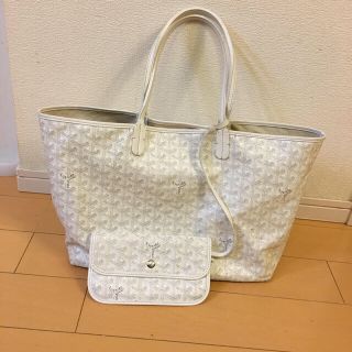 ゴヤール(GOYARD)のゴヤール♡サンルイPM×ホワイト　※る様専用(トートバッグ)