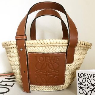 ロエベ LOEWE カゴバッグ バスケット 限定色 ローズマリー S スモール