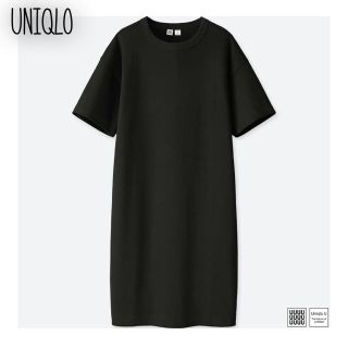 ユニクロ(UNIQLO)のUNIQLO クルーネックTワンピース XL(ひざ丈ワンピース)