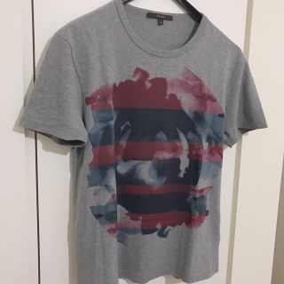 グッチ(Gucci)のGUCCI グッチ メンズ Tシャツ 美品 XS グレー赤紺 半袖 グラフィック(Tシャツ/カットソー(半袖/袖なし))