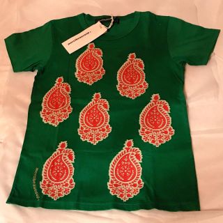 メルシーボークー(mercibeaucoup)の新品★mercibeaucoup, ペイズリー柄 Tシャツ 緑★メルシーボークー(Tシャツ(半袖/袖なし))