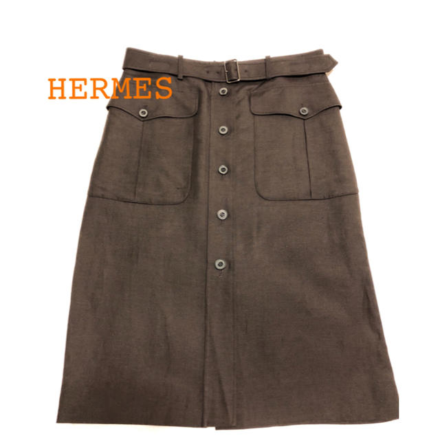 Hermes(エルメス)のHERMES ミディ丈スカート レディースのスカート(ひざ丈スカート)の商品写真
