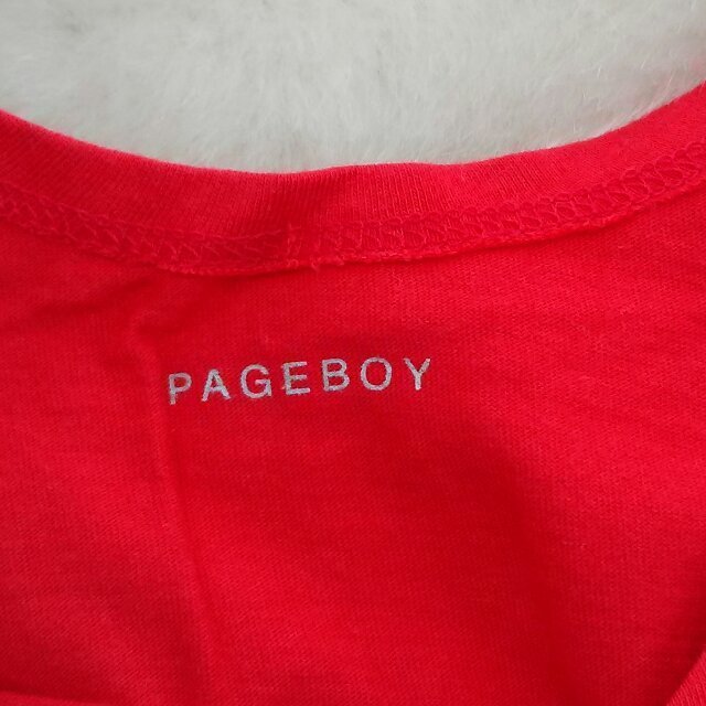 PAGEBOY(ページボーイ)のページボーイ 赤 タンク 未使用 Ｍ レディースのトップス(Tシャツ(半袖/袖なし))の商品写真